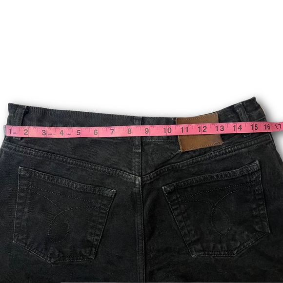 Vintage Calvin Klein Jeans black denim shorts size 10 - Picture 3 of 6